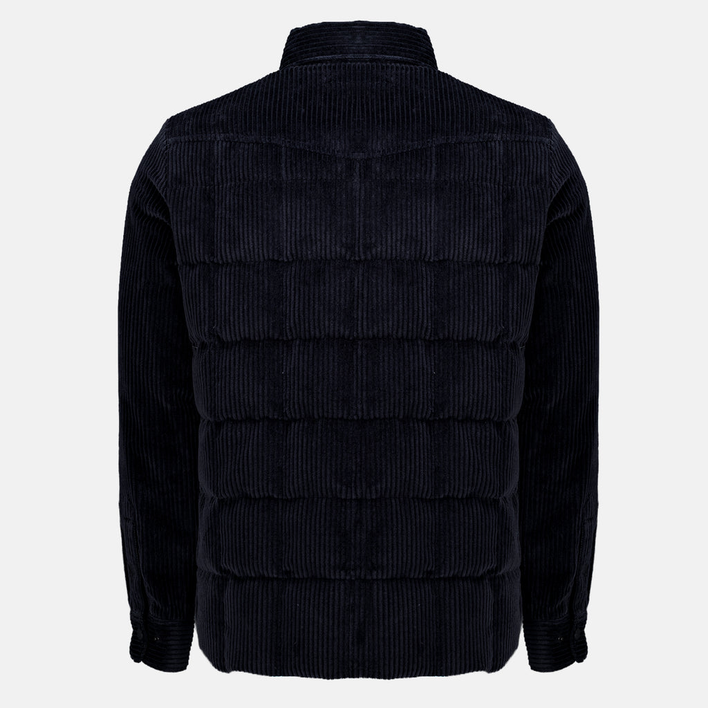 Vestes Surchemise en velours côtelé bleu marine Moncler Grenoble Bleu foncé Homme