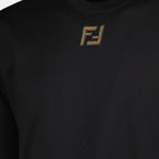 Bild des schwarzen Baumwoll-T-Shirts der Marke Fendi für Herren - Frühjahr-Sommer 2026 - Detailansicht_1