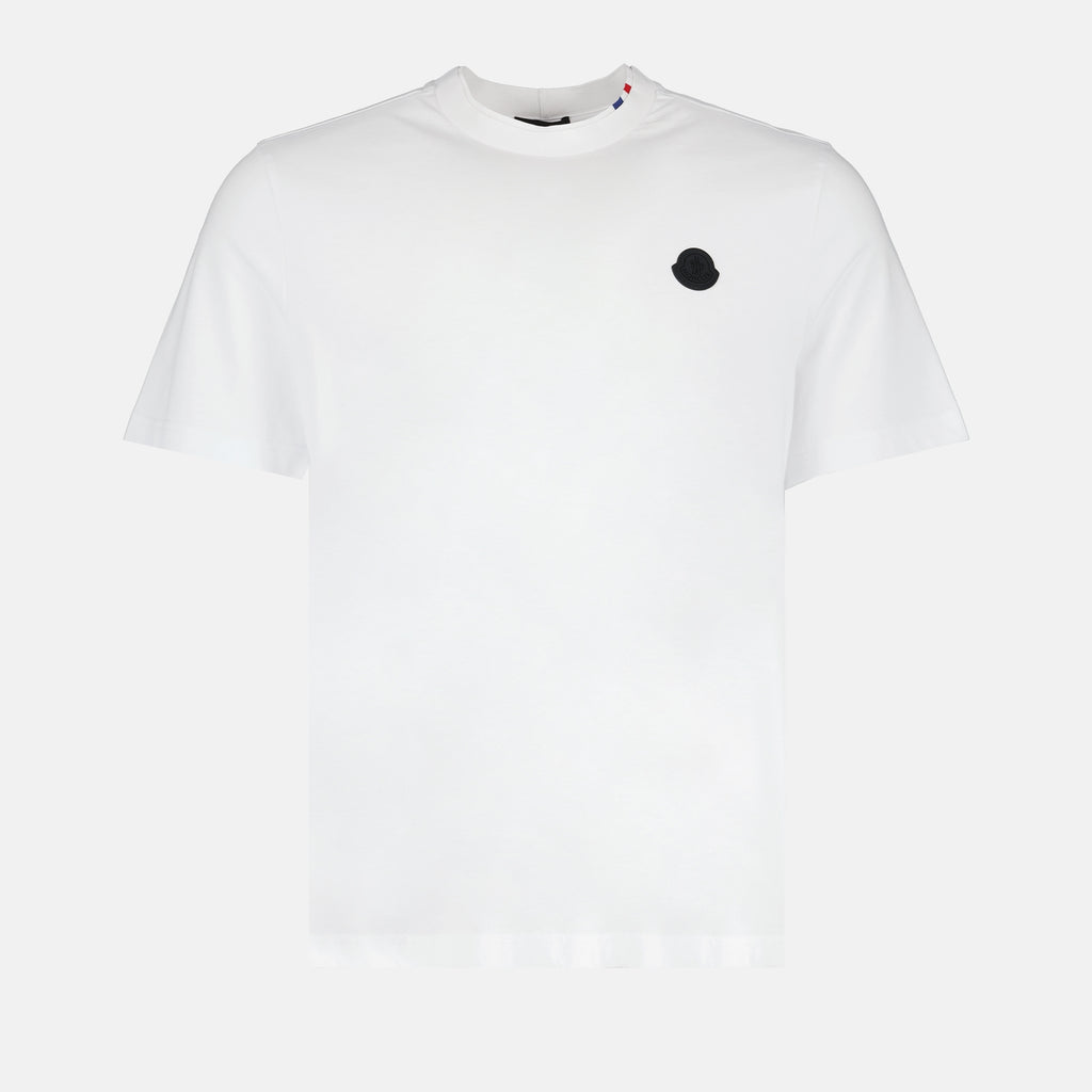 T-shirts T-shirt à logo Moncler Blanc Homme