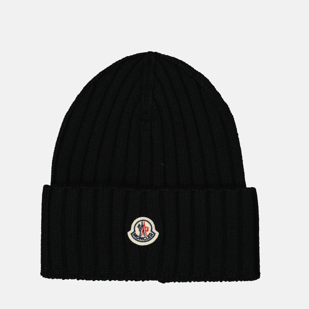 Hats, caps and beanies Bonnet en laine Moncler Black Femme