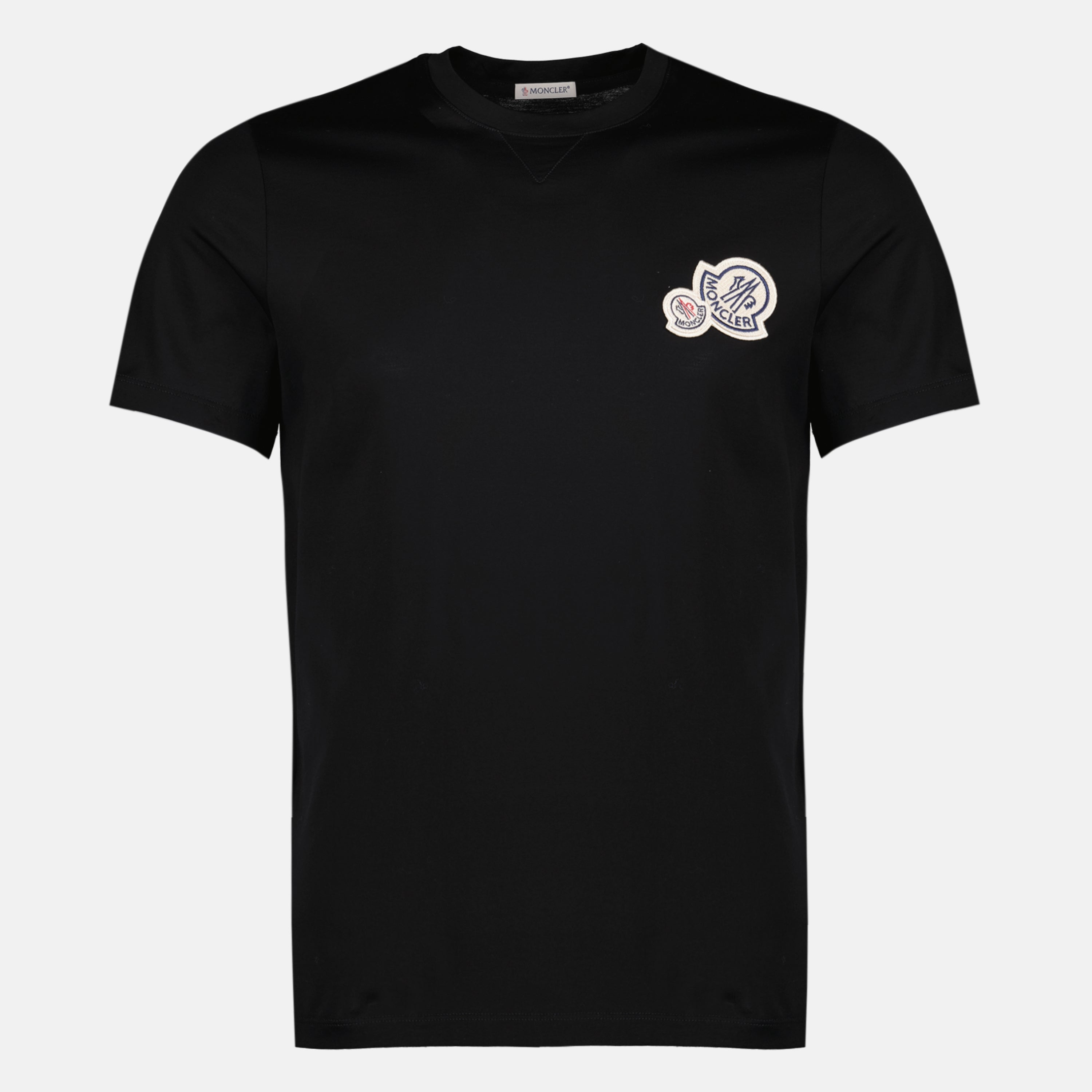 T-shirts T-shirt à logo noir Moncler Noir Homme