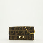 Pochettes Pochette FF Baguette Fendi Marron Femme