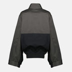 Bild des Artikels Bicolor schwarz und grau Zip-Jacke der Marke Mm6 für Frauen - Saison Frühling-Sommer 2026 - Rückansicht