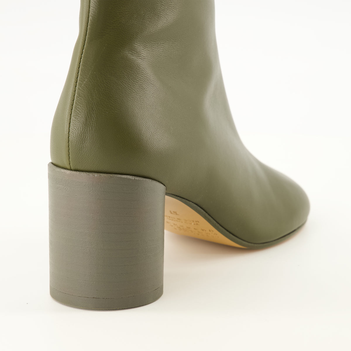 Bottines Anatomic Kaki Ankle Boots Mm6 Kaki Femme