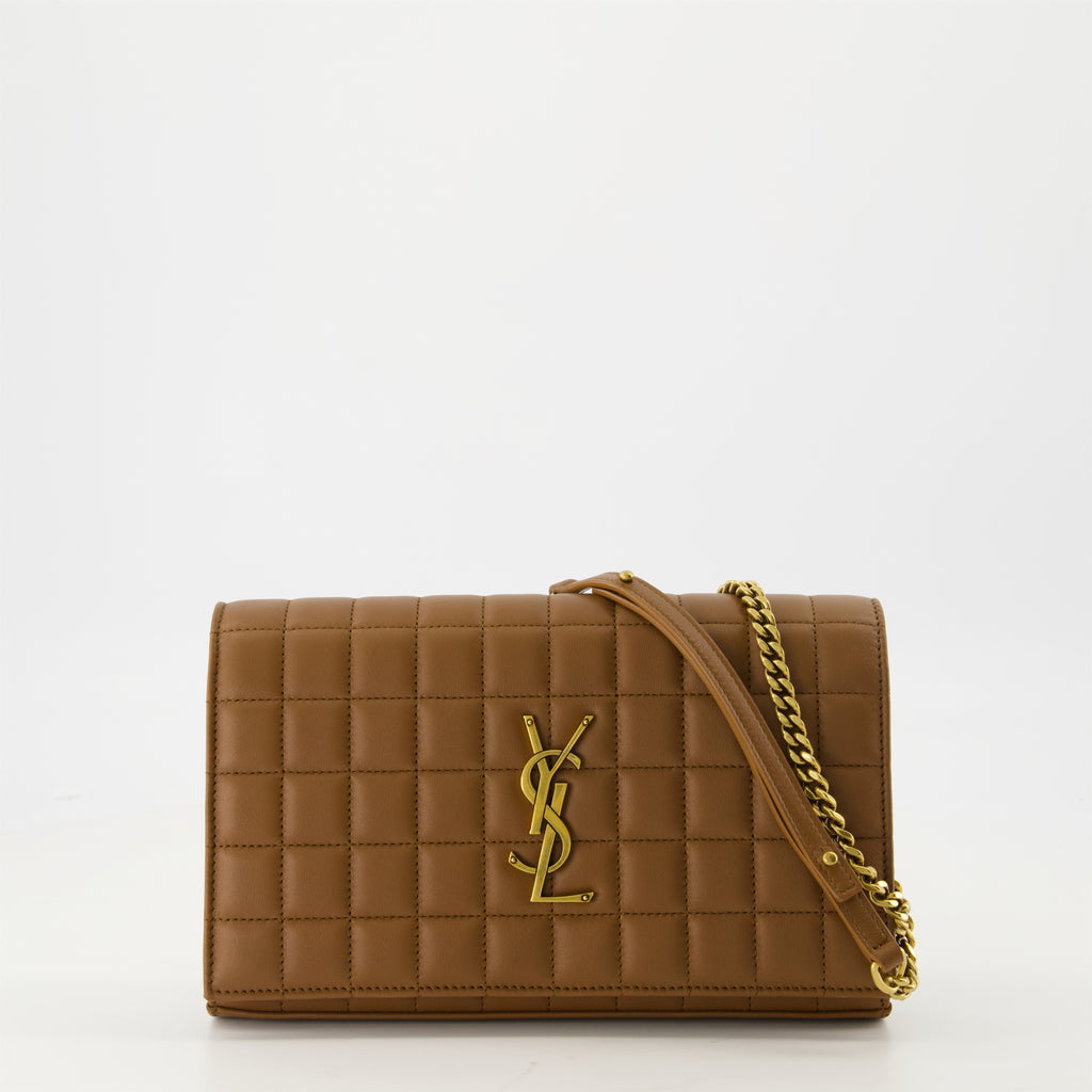 Bolsitas Pochette matelassée Cassandre Saint Laurent Marrón Femme