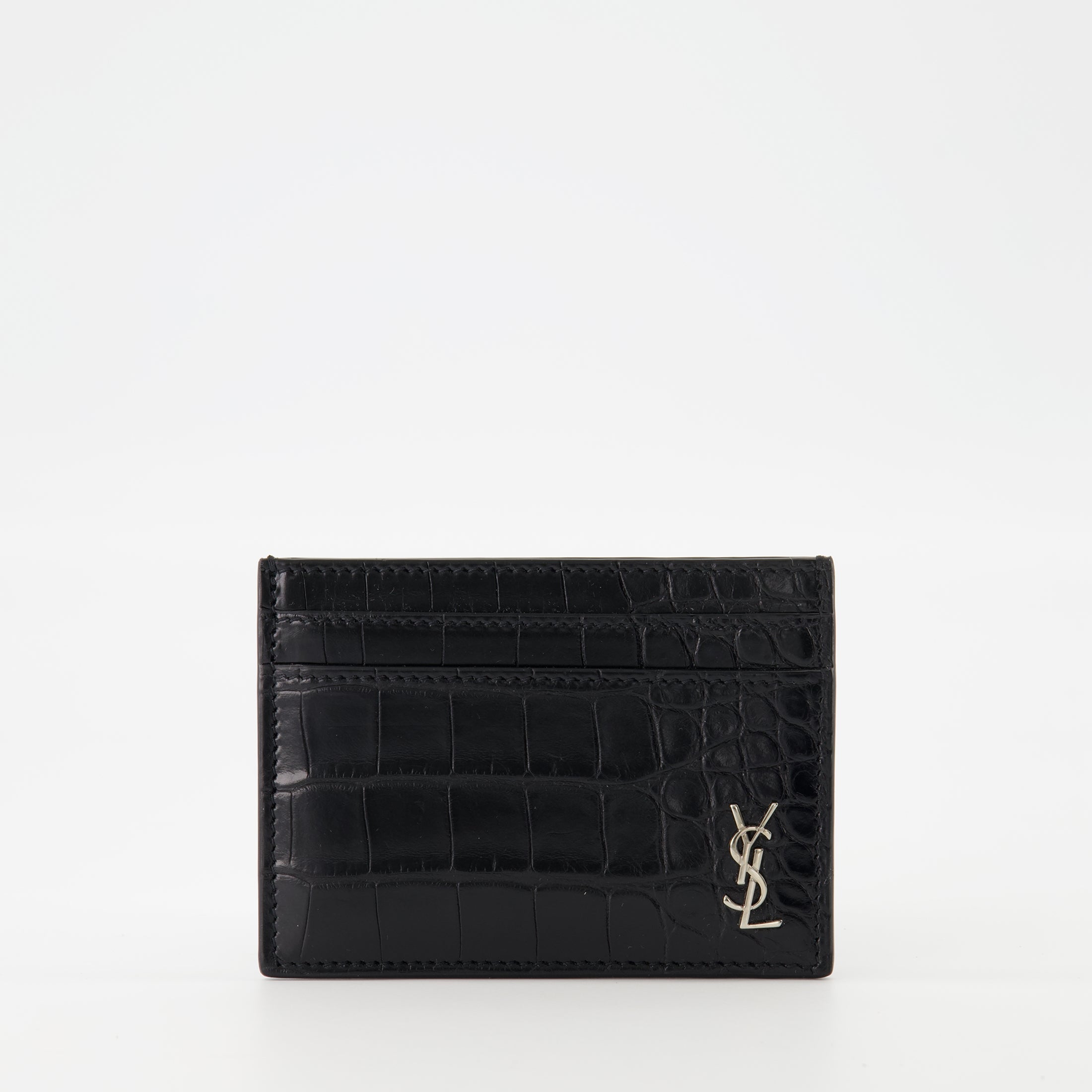 Small leather goods Cassandre Cardholder Saint Laurent Black Homme