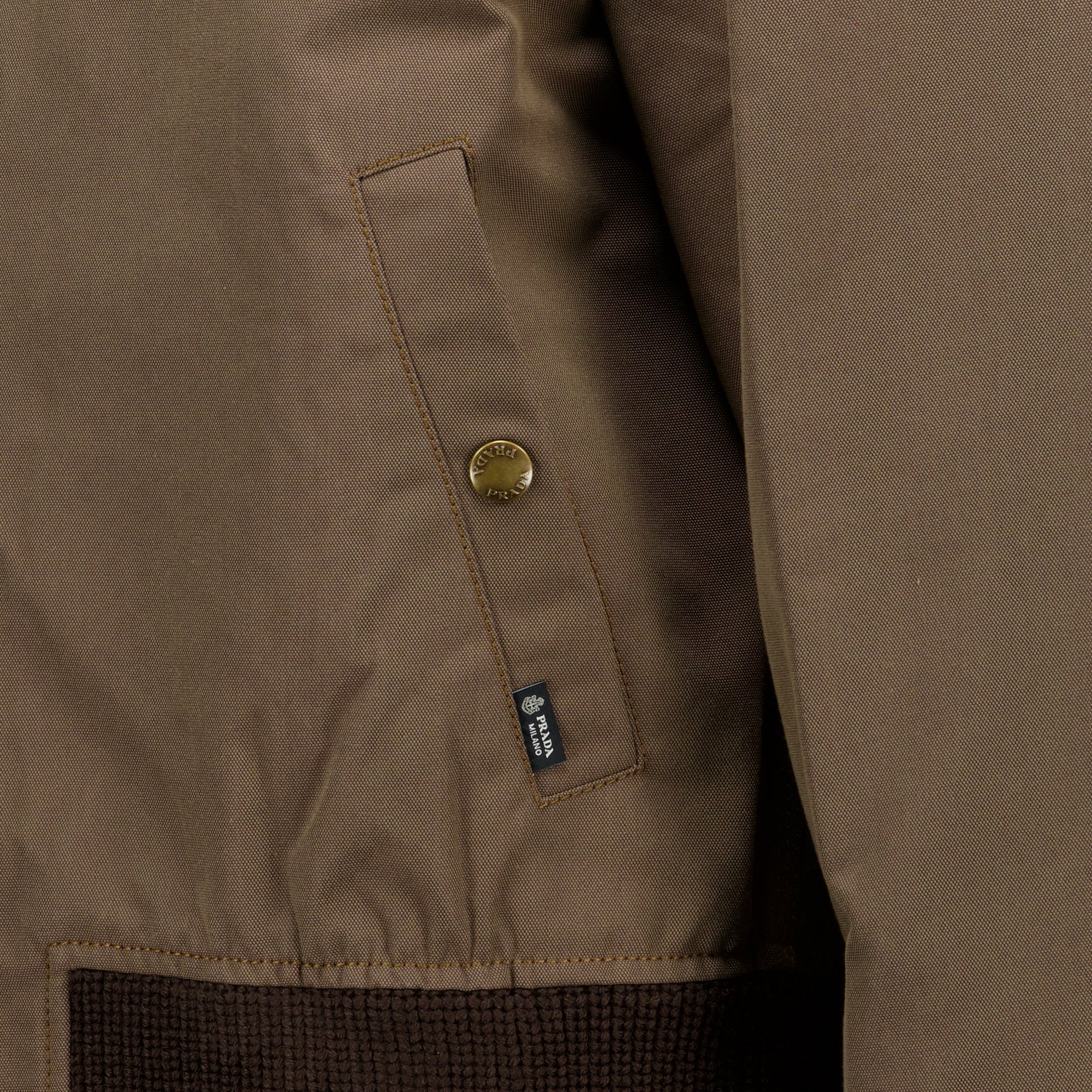 Vestes Brown Denim Jacket Prada Marron Homme