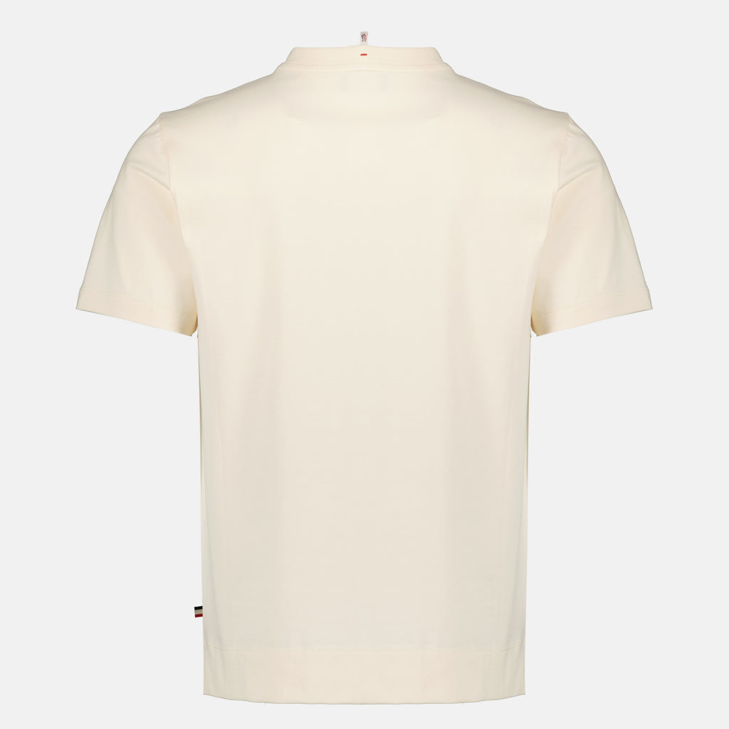 T-shirts Conjunto de tres camisetas de algodón en negro, beige y caqui Moncler Grenoble Multicolore Homme