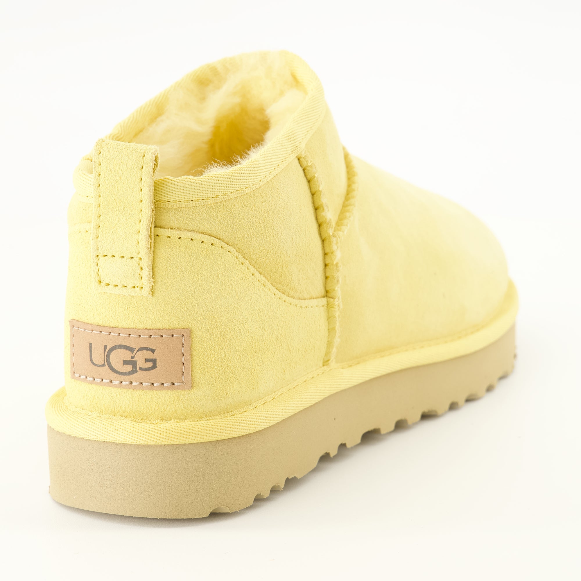 Bottines Classic Ultra Mini Yellow Boots Ugg Jaune Femme