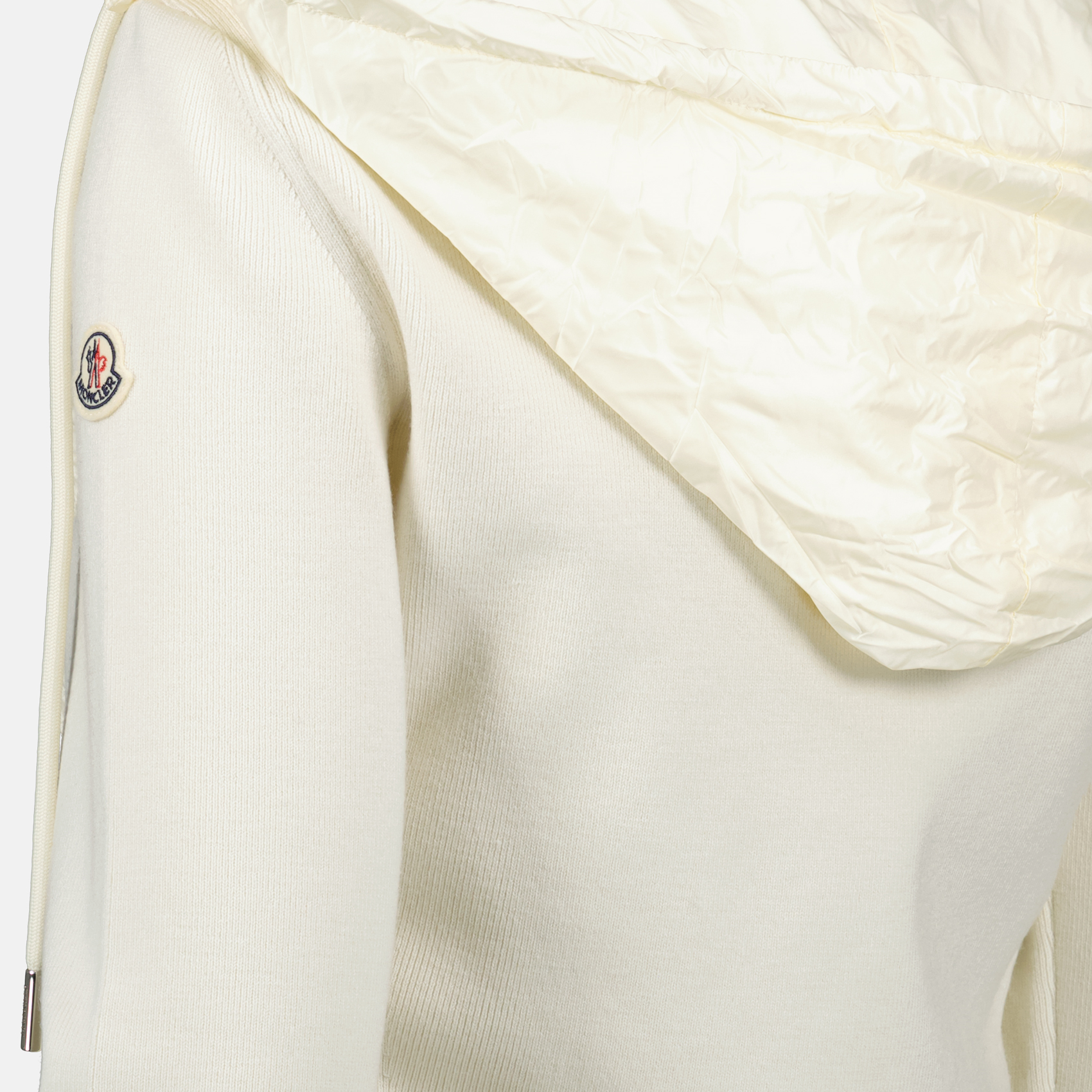 Vestes Veste bi-matière Moncler Blanc Femme