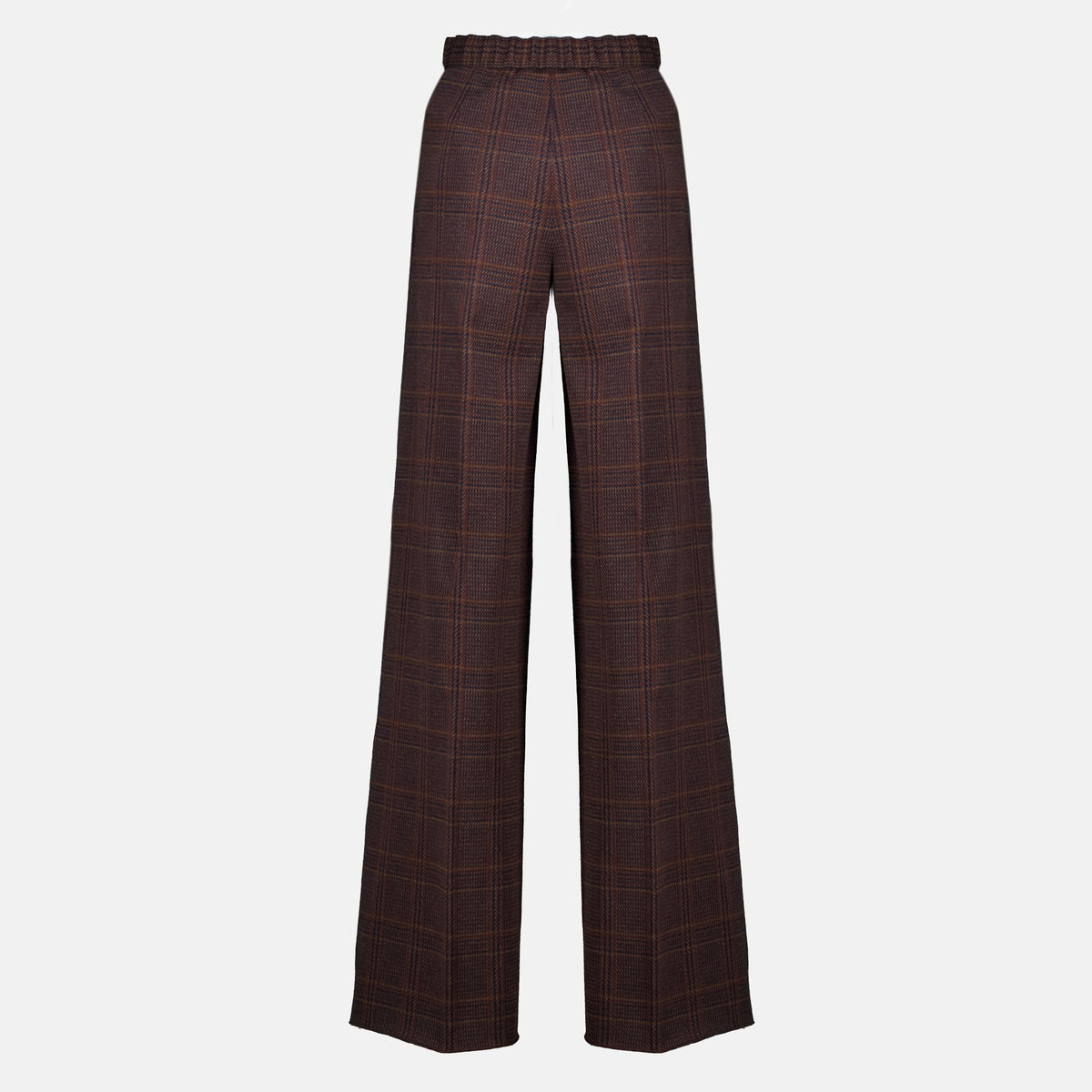 Pantalons Karierteweite Hosen Max Mara Marron Femme