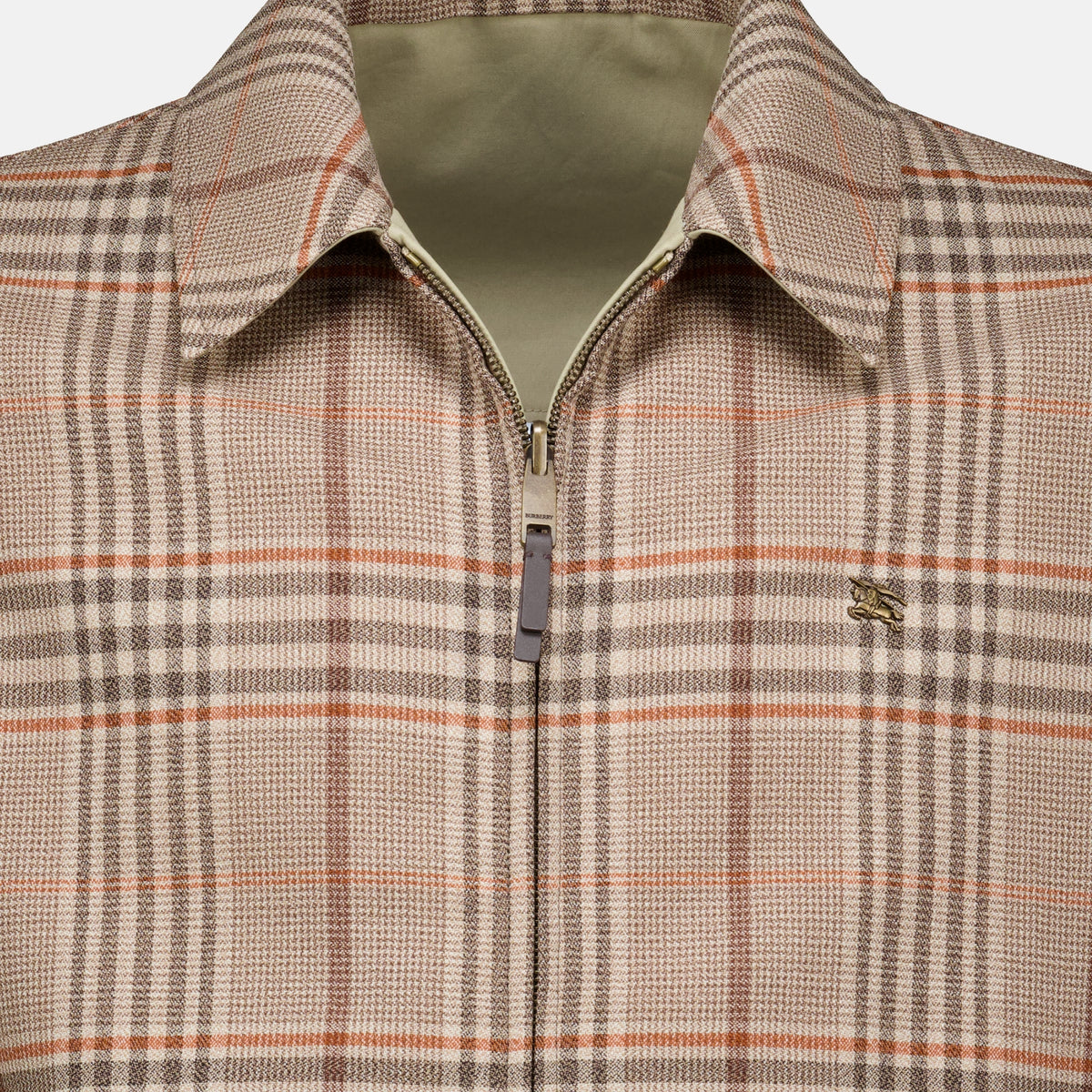 Vestes Reversible Harrington Jacket Burberry Beige Homme