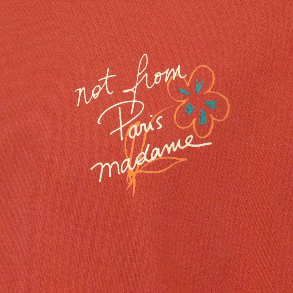 T-shirts T-shirt Slogan Sketch Arancione Drole De Monsieur Orange Homme
