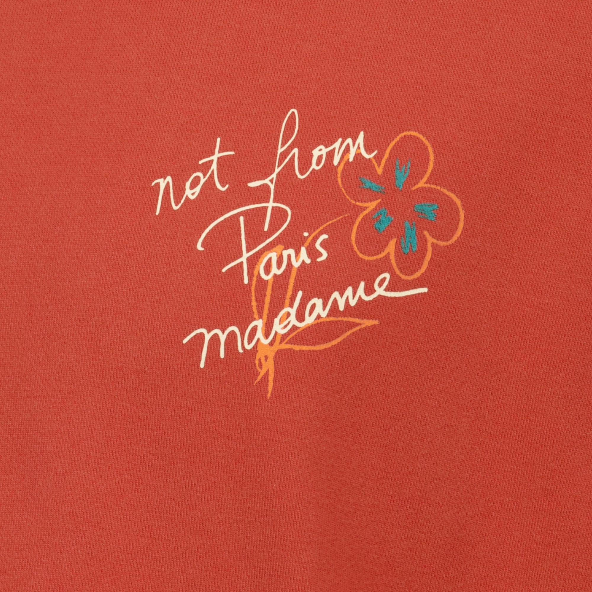 T-shirts T-shirt Slogan Esquisse orange Drole De Monsieur Orange Homme