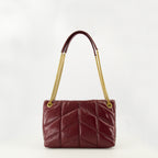 Immagine dell'articolo Borsa Puffer bordeaux del marchio Saint Laurent per Donna - Stagione Autunno-Inverno 2025 - Vista Posteriore