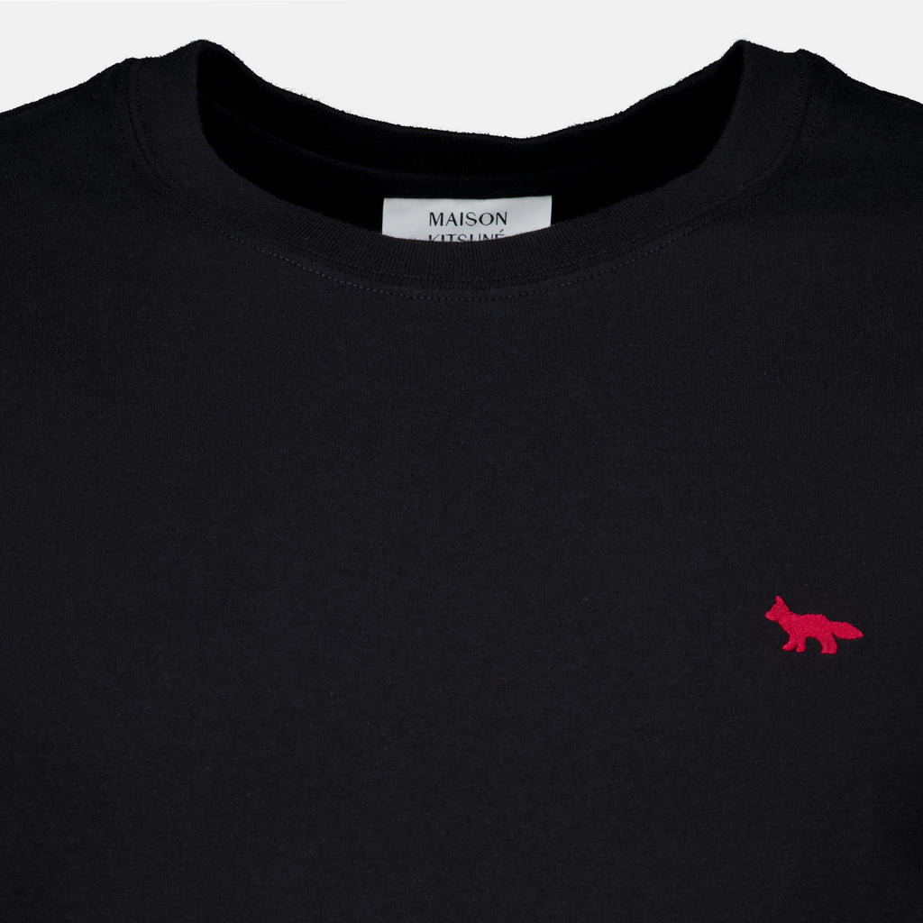 T-shirts T-shirt Profile Fox noir Maison Kitsune Noir Homme