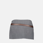 Gonne Gonna mini con cintura Prada Grigio Femme