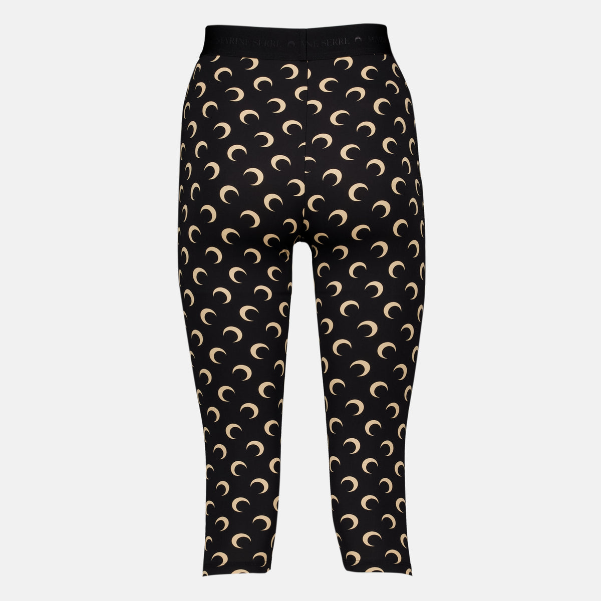 Pantalons Leeging Capri Jersey Moon Marine Serre Noir Femme