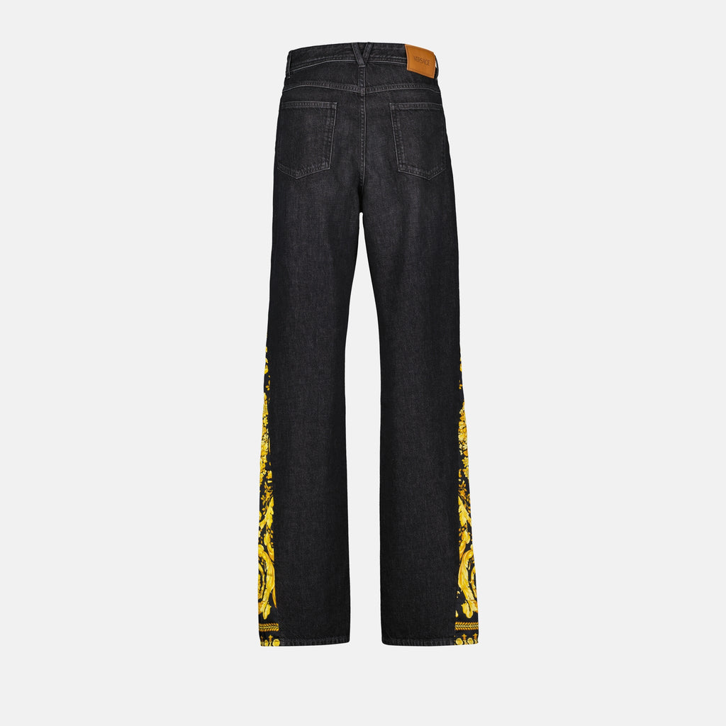 Pantalons Jean Barocco Versace Noir Femme