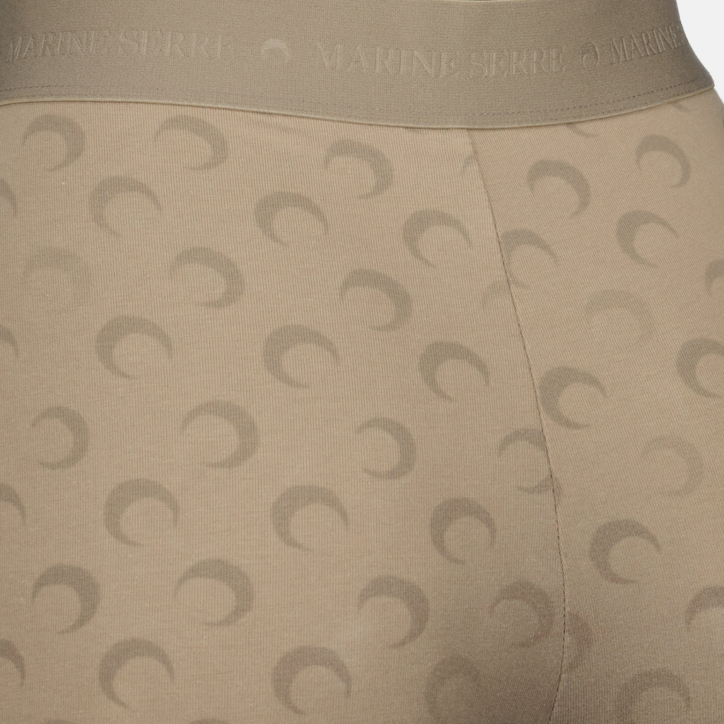 Shorts Moon Cycling Shorts en Jersey Marrón Marine Serre Marron Femme