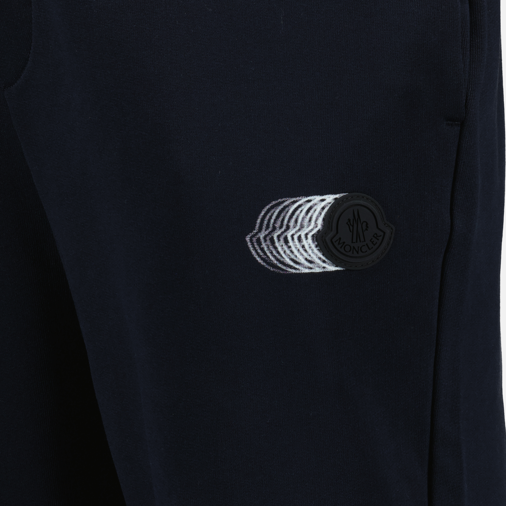 Pantalons Pantalon de jogging à logo délavé Moncler Bleu foncé Homme