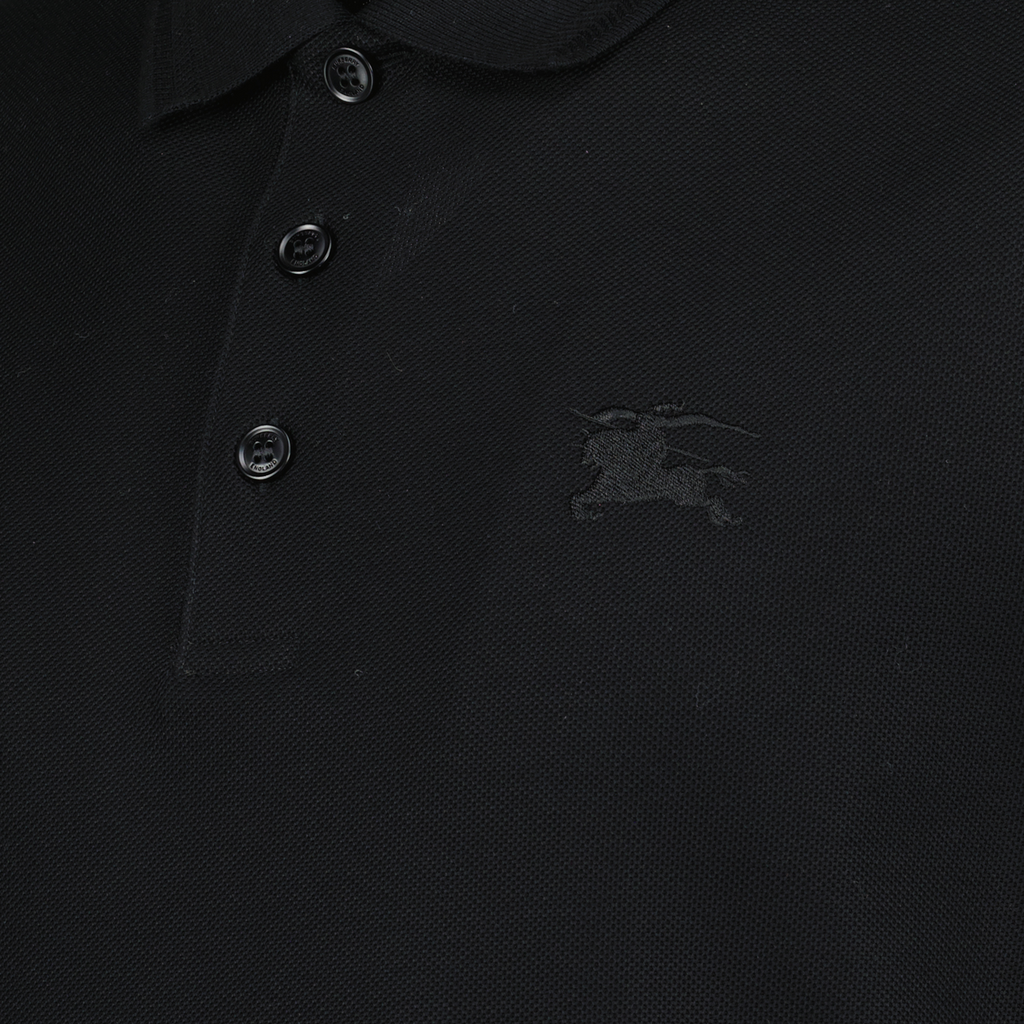 Polos Polo de Algodón Burberry Negro Homme