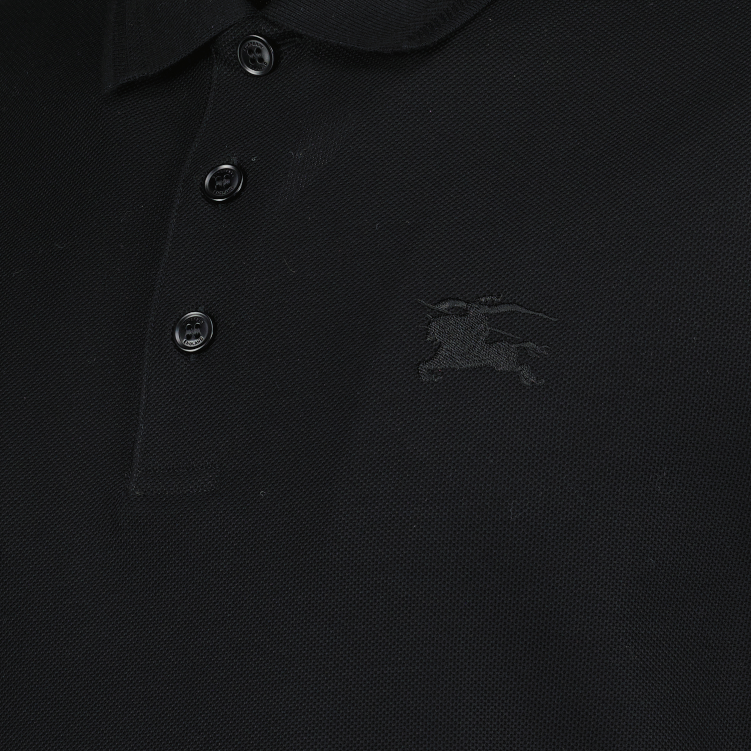 Polos Polo de Algodón Burberry Negro Homme