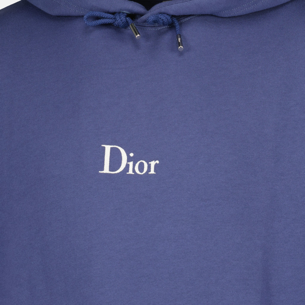 Sweatshirts Sweat à capuche brodé bleu marine Dior Bleu foncé Homme