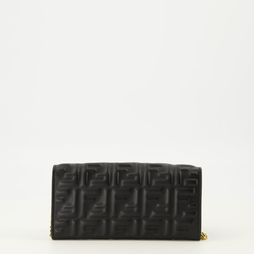 Image of the Fendi Baguette Chain Wallet for Women - Autumn-Winter 2025 - Back View