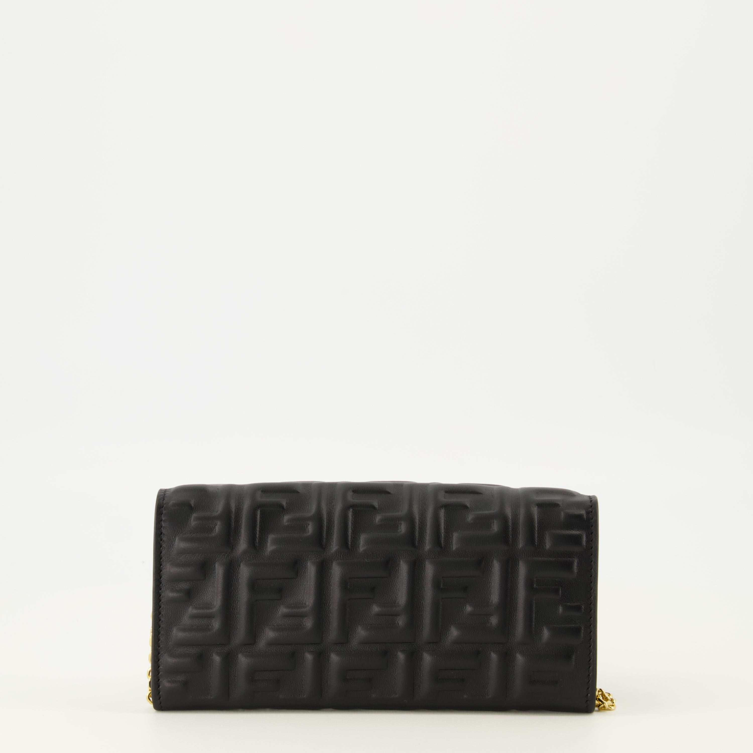 Image of the Fendi Baguette Chain Wallet for Women - Autumn-Winter 2025 - Back View