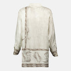 Immagine della camicia lunga stampata beige del marchio Max Mara per donna - Stagione Primavera-Estate 2026 - Vista Posteriore