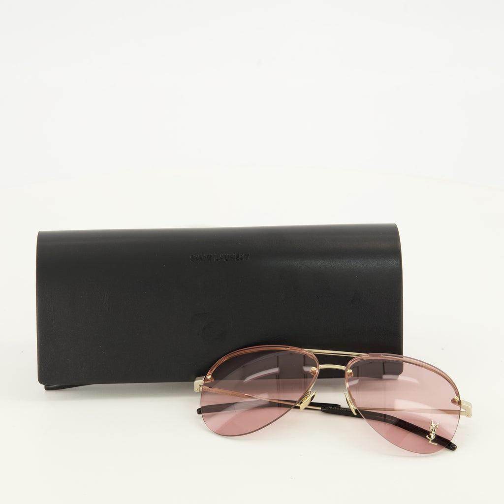 Lunettes Lunettes de soleil Classic 11 M rose Saint Laurent Rose Unisexe