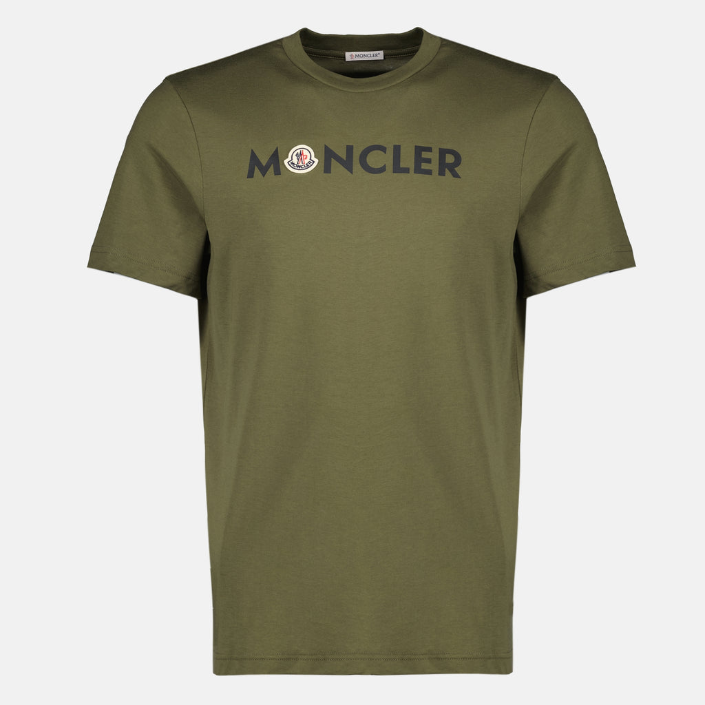 T-shirts T-shirt à logo imprimé kaki Moncler Kaki Homme