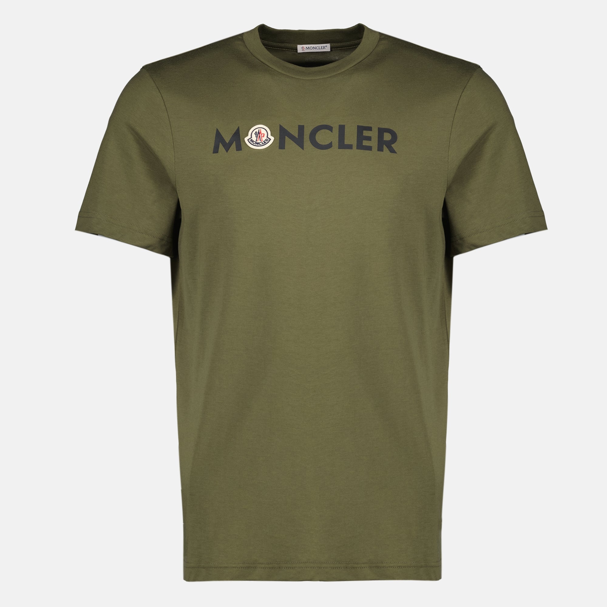 T-shirts T-shirt à logo imprimé kaki Moncler Kaki Homme