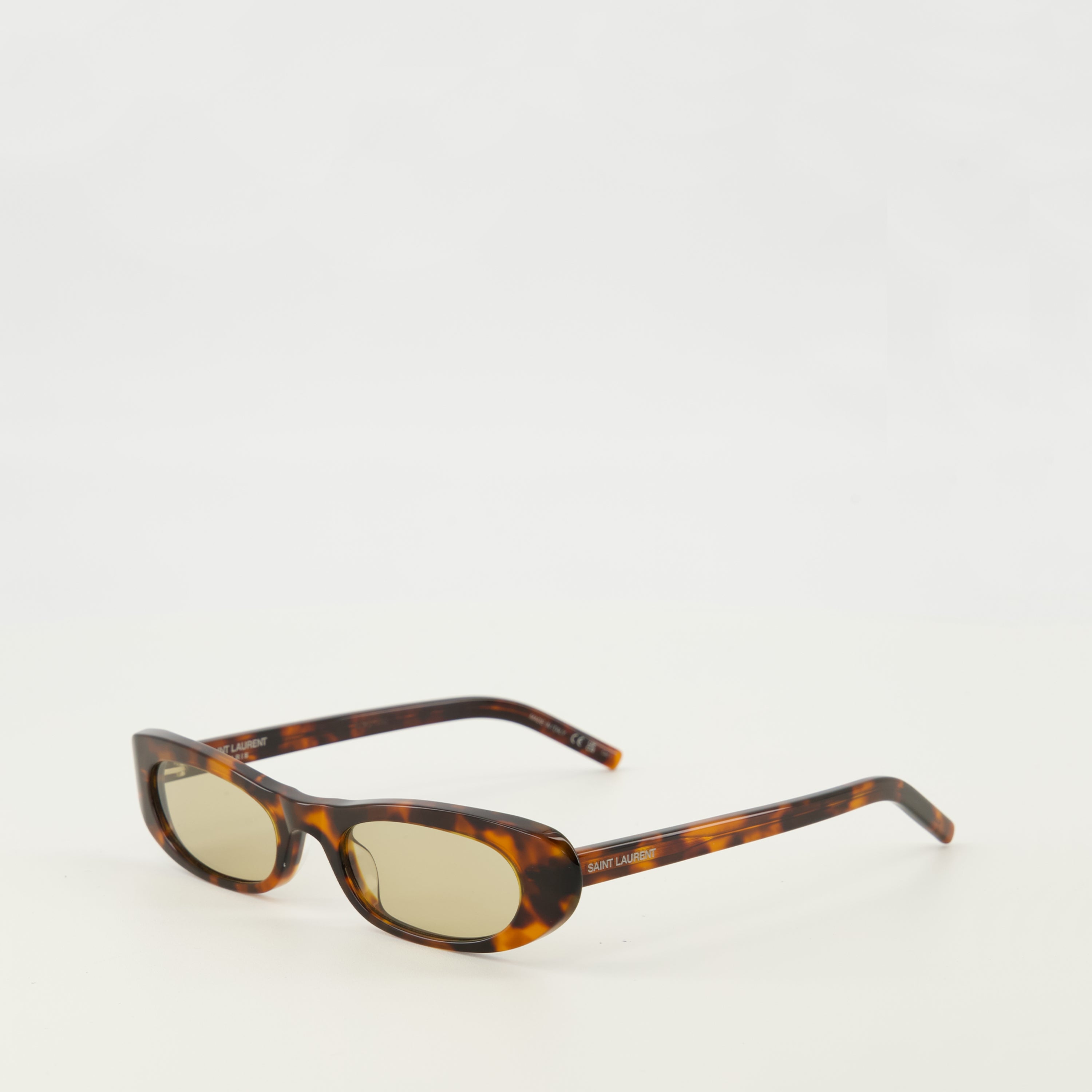 Image de l'article Lunettes de soleil SL557 marron de la marque Saint Laurent pour Femme - Saison Printemps-Été 2026 - Vue de Dos