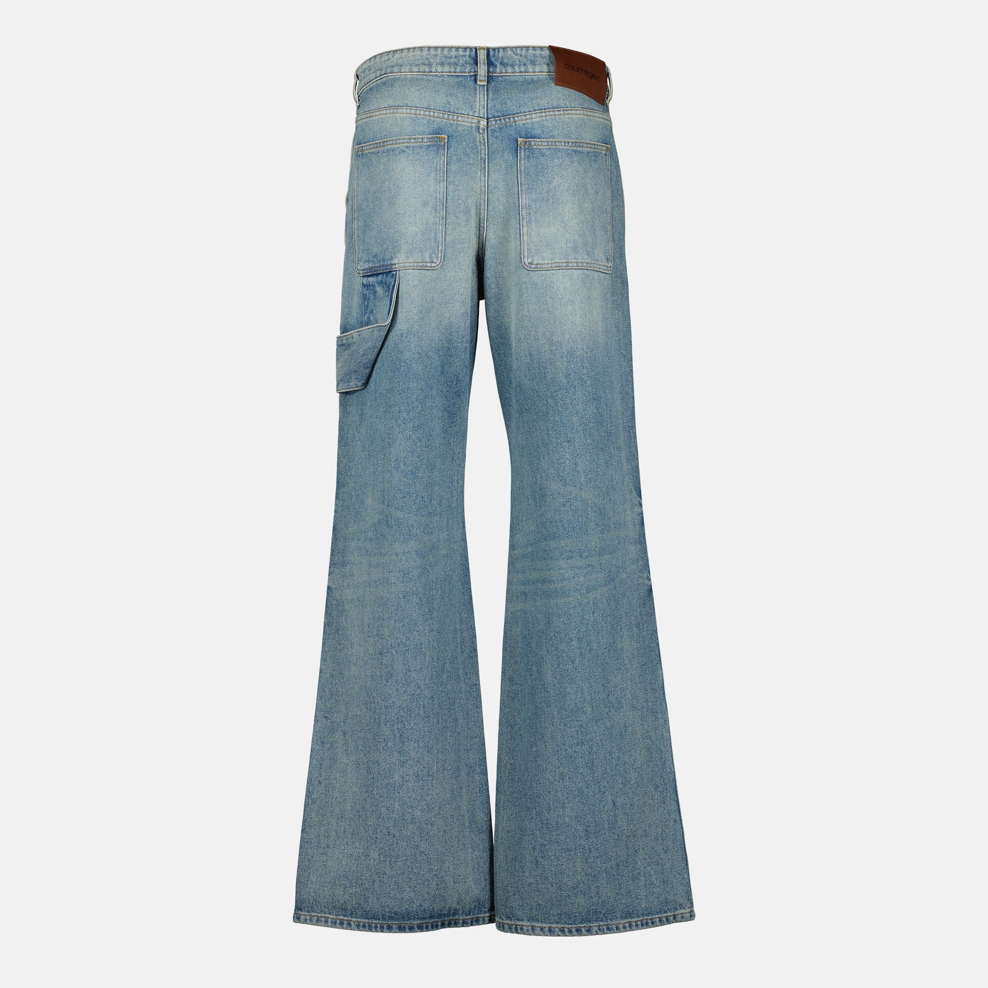 Image de l'article Pantalon Hammer baggy en denim de la marque Courrèges pour Homme - Saison Printemps-Été 2026 - Vue de Dos