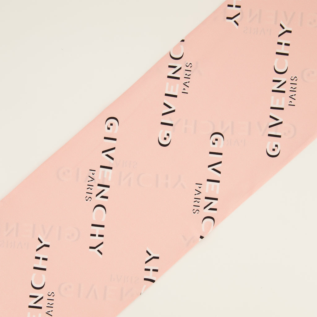 Écharpes, foulards et gants Maxi bandeau en soie Shadow rose clair Givenchy Rose Femme