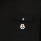 티셔츠 로고 포켓 티셔츠 Moncler 검은색 Homme