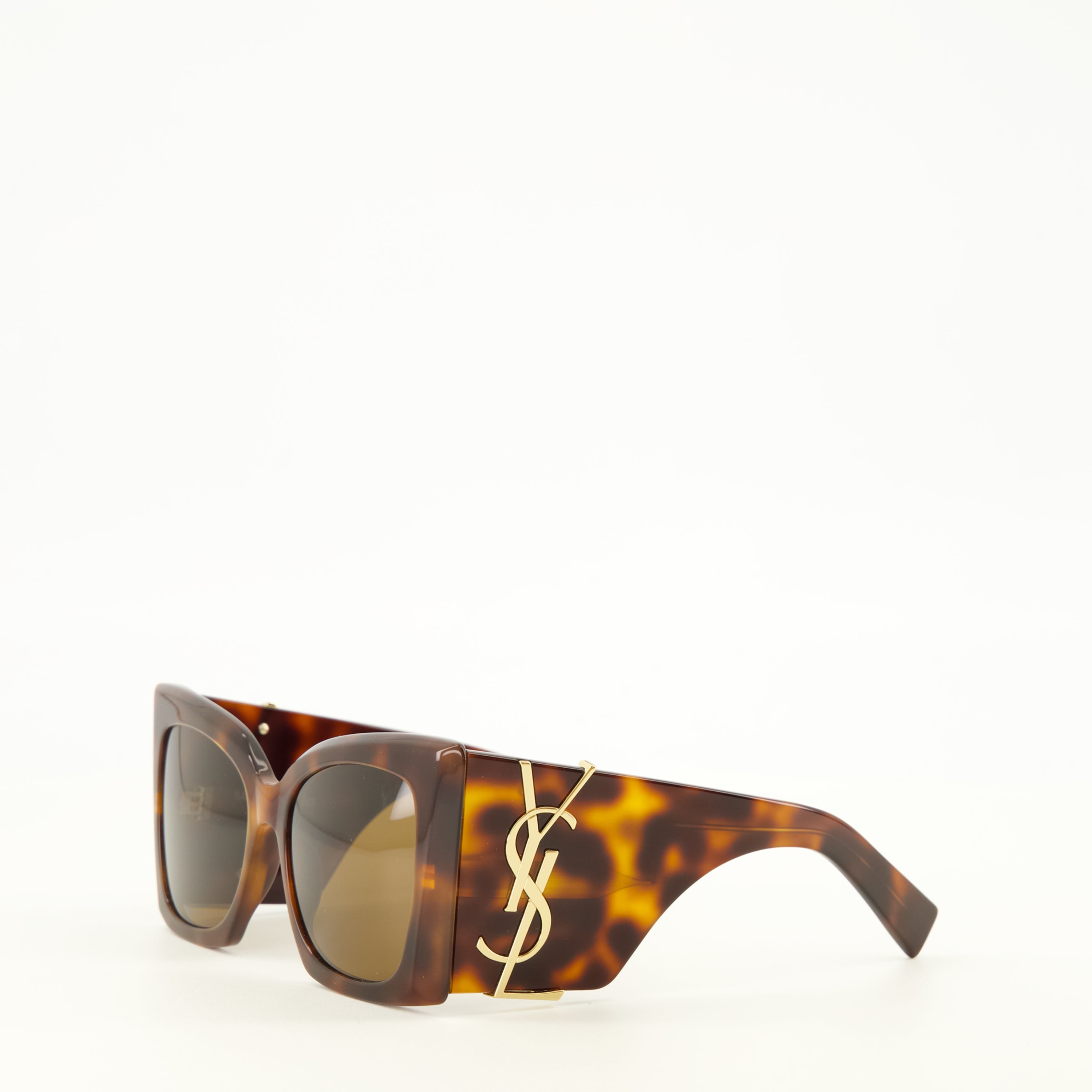 Lunettes Óculos de Sol SL M119 Blaze Saint Laurent Marron Unisexe