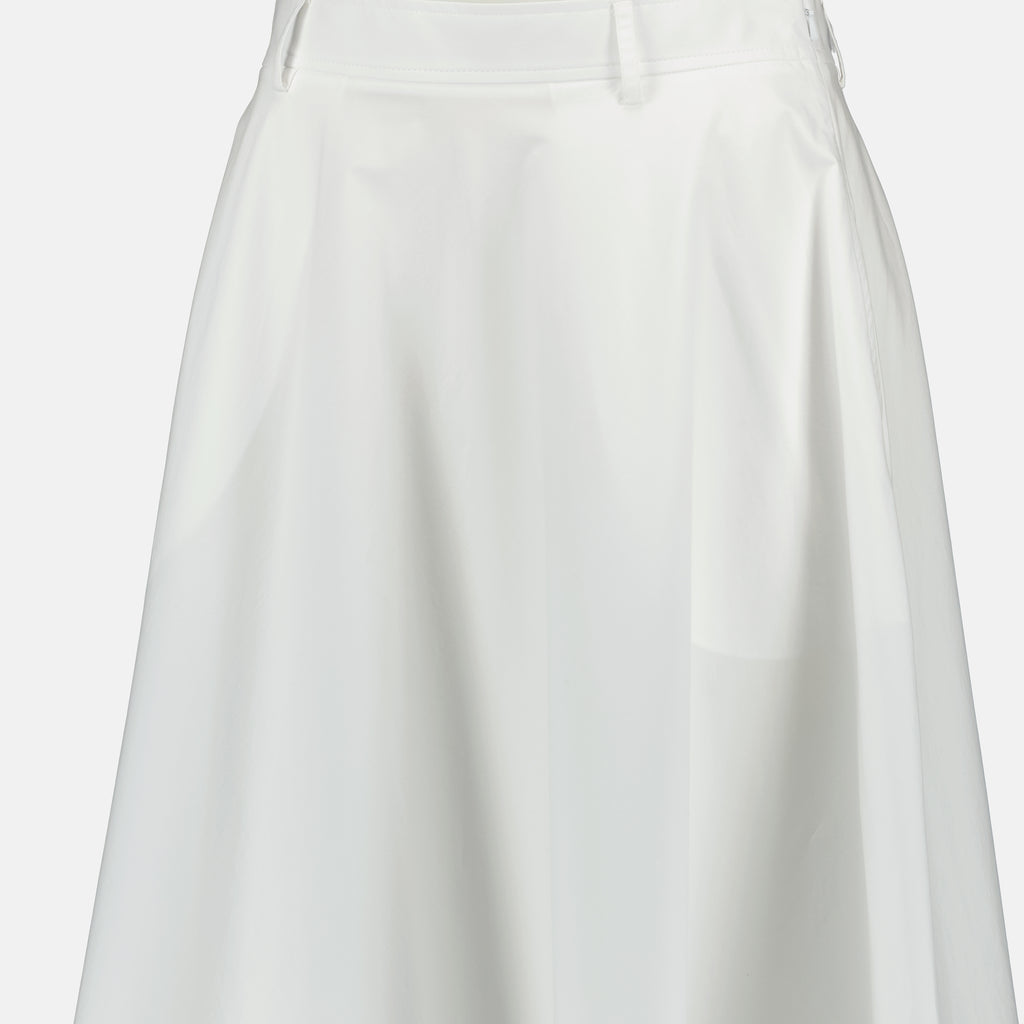 Jupes Jupe longue en popeline Moschino Blanc Femme