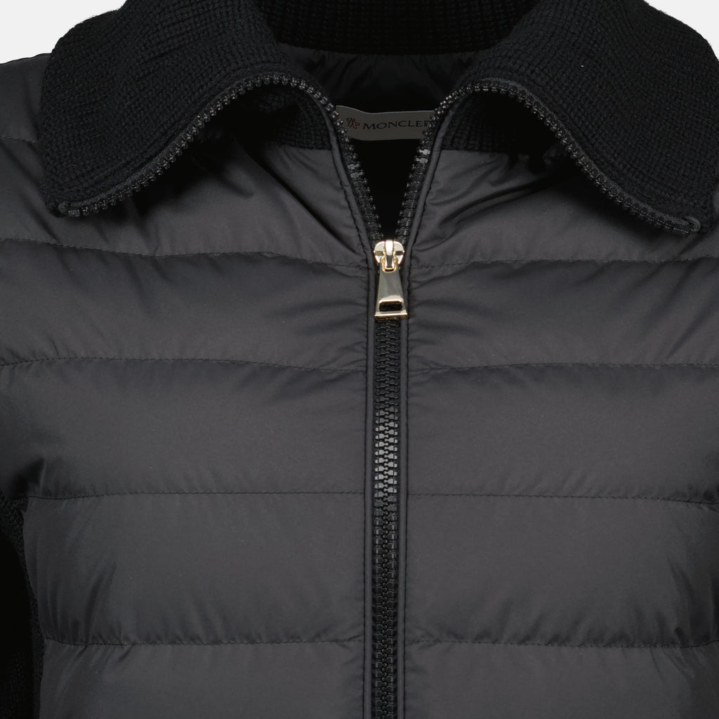 Image de l'article Cardigan bi-matière de la marque Moncler pour Femme - Saison Automne-Hiver 2025 - Vue détaillée_6