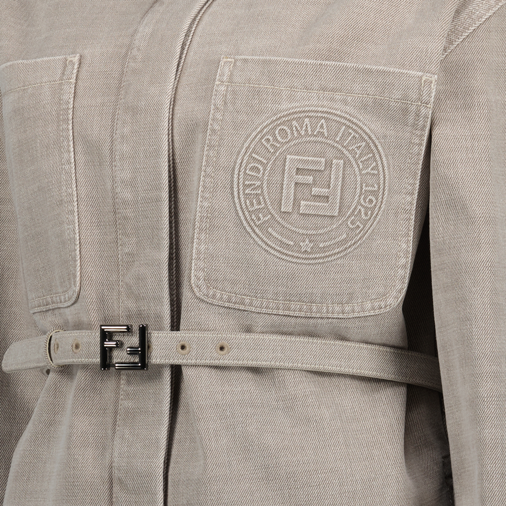 Jaquetas Jaqueta Go-To Fendi Cinza Femme