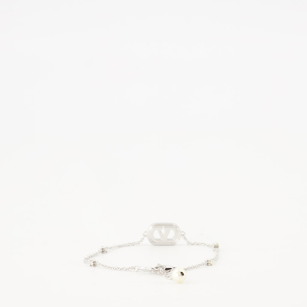 Bijoux Pulseira VLogo Valentino Garavani Argenté Femme