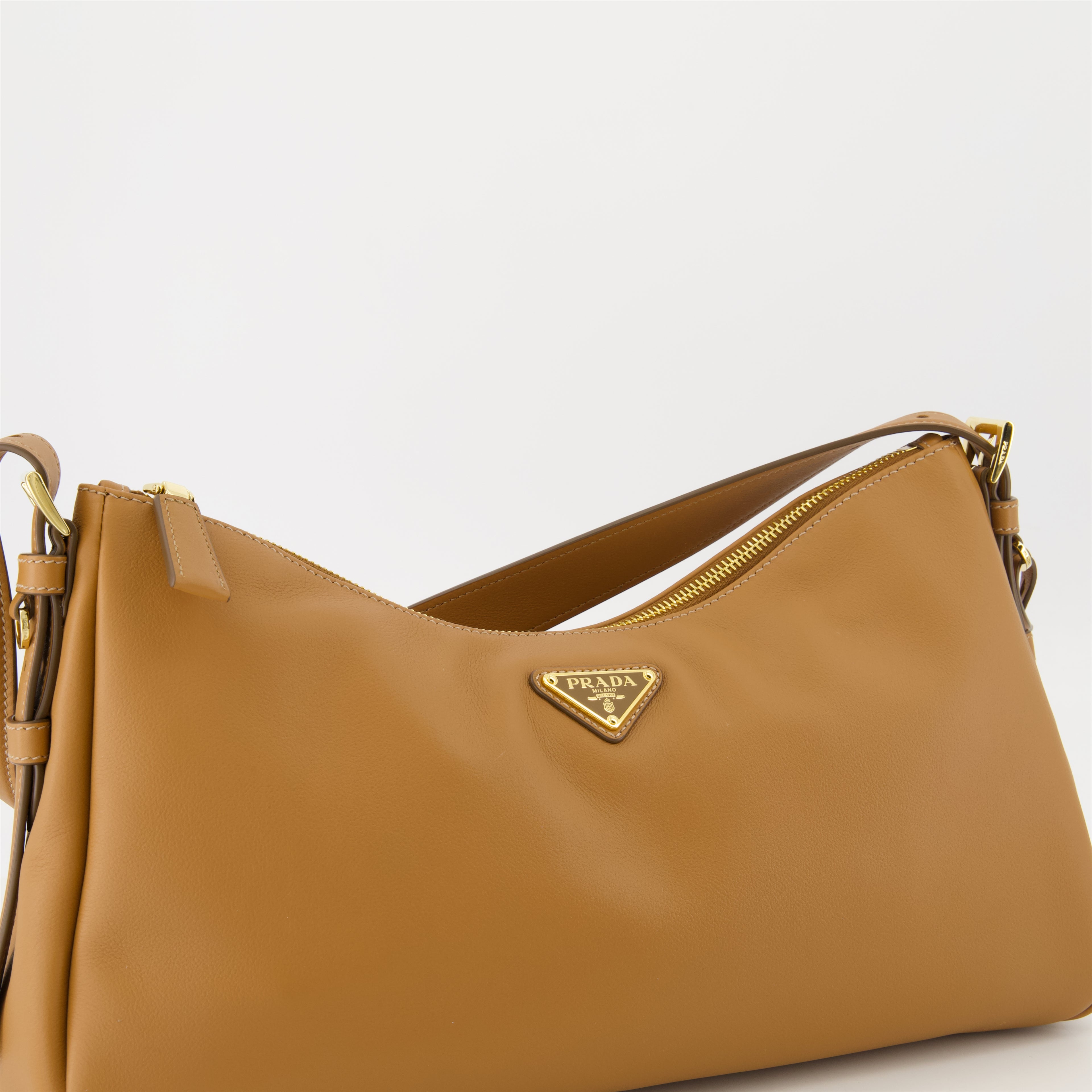 Borse a mano e a spalla Borsa in Pelle Aimee Prada Marrone Femme