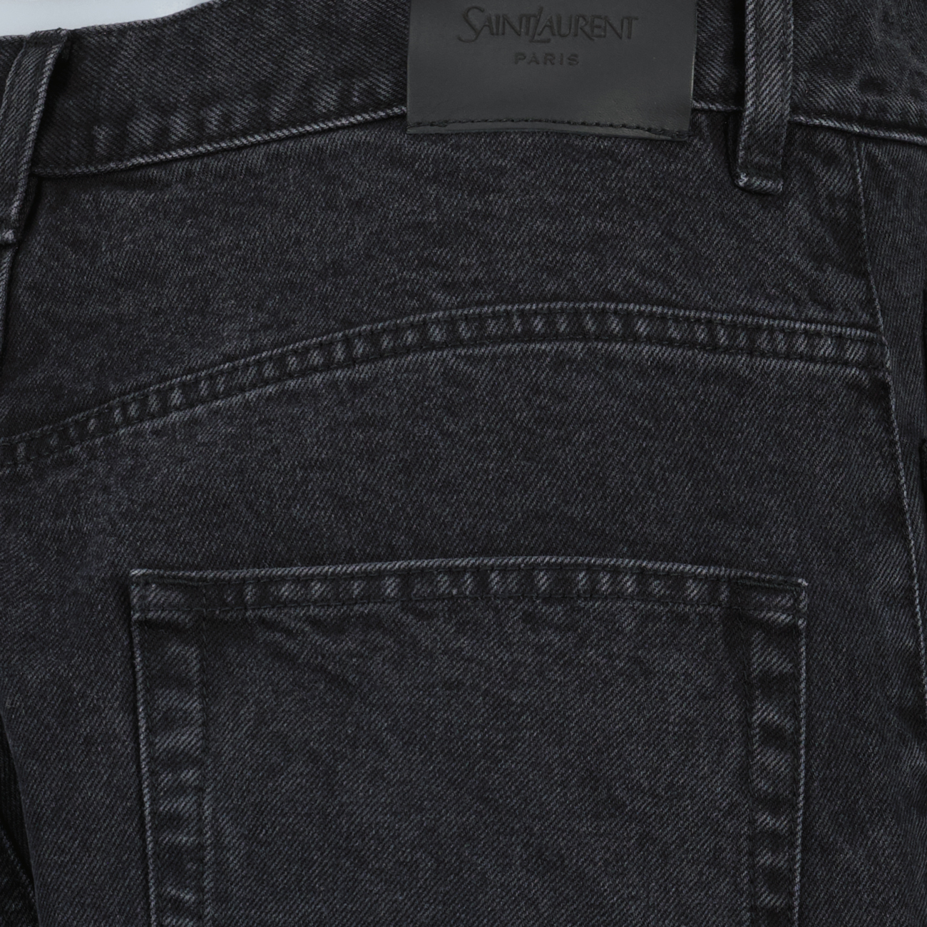 Pantalons Jeans en denim Saint Laurent Noir Femme