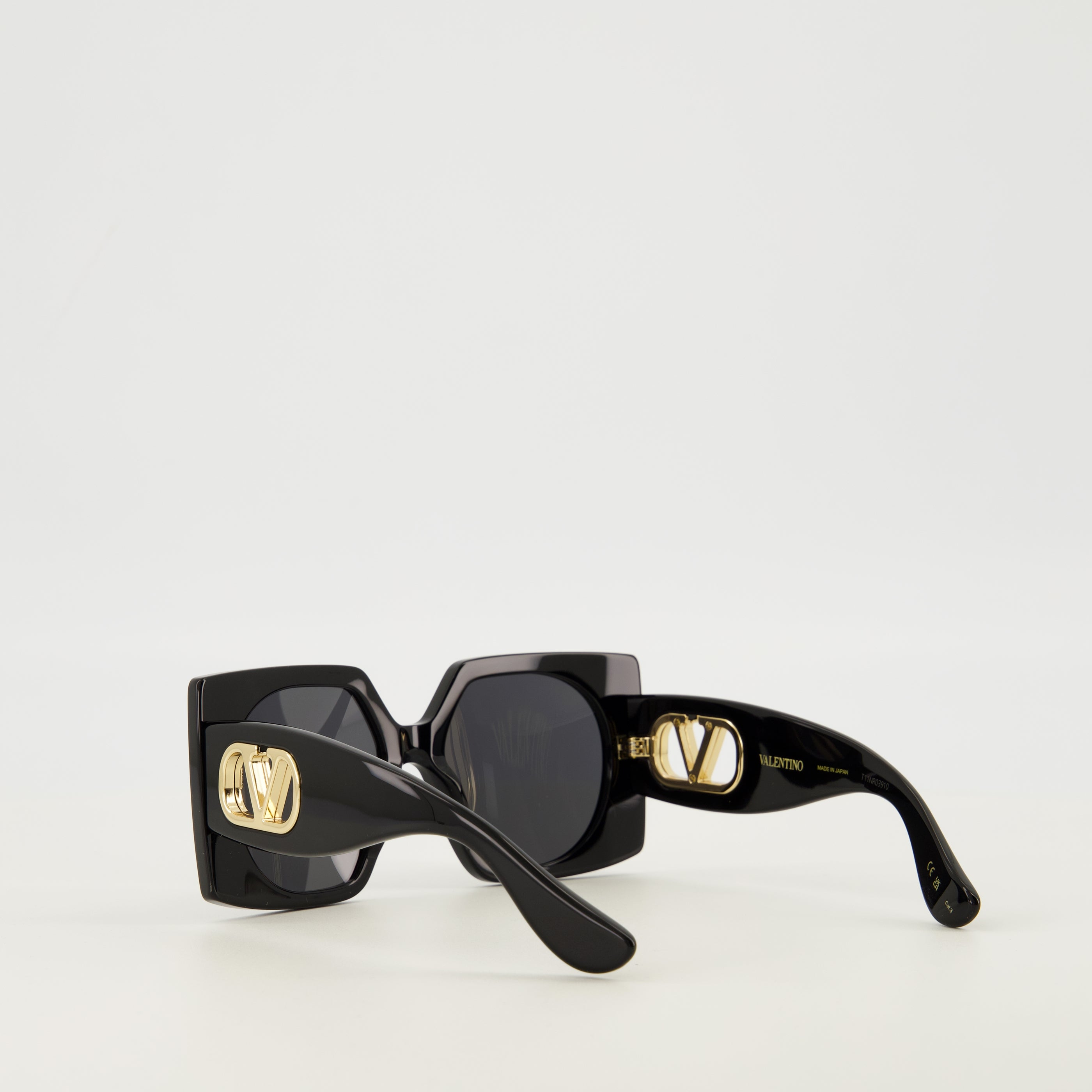 Lunettes Black Rectangular VLogo Glasses Valentino Garavani Noir Femme