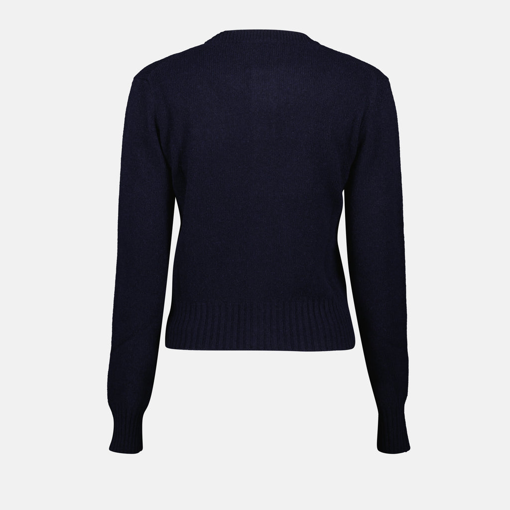 Maille Cardigan AMI de Coeur Ami PARIS Bleu Femme