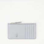 Small Leather Goods Zippered Card Holder Ami PARIS Blue Unisex