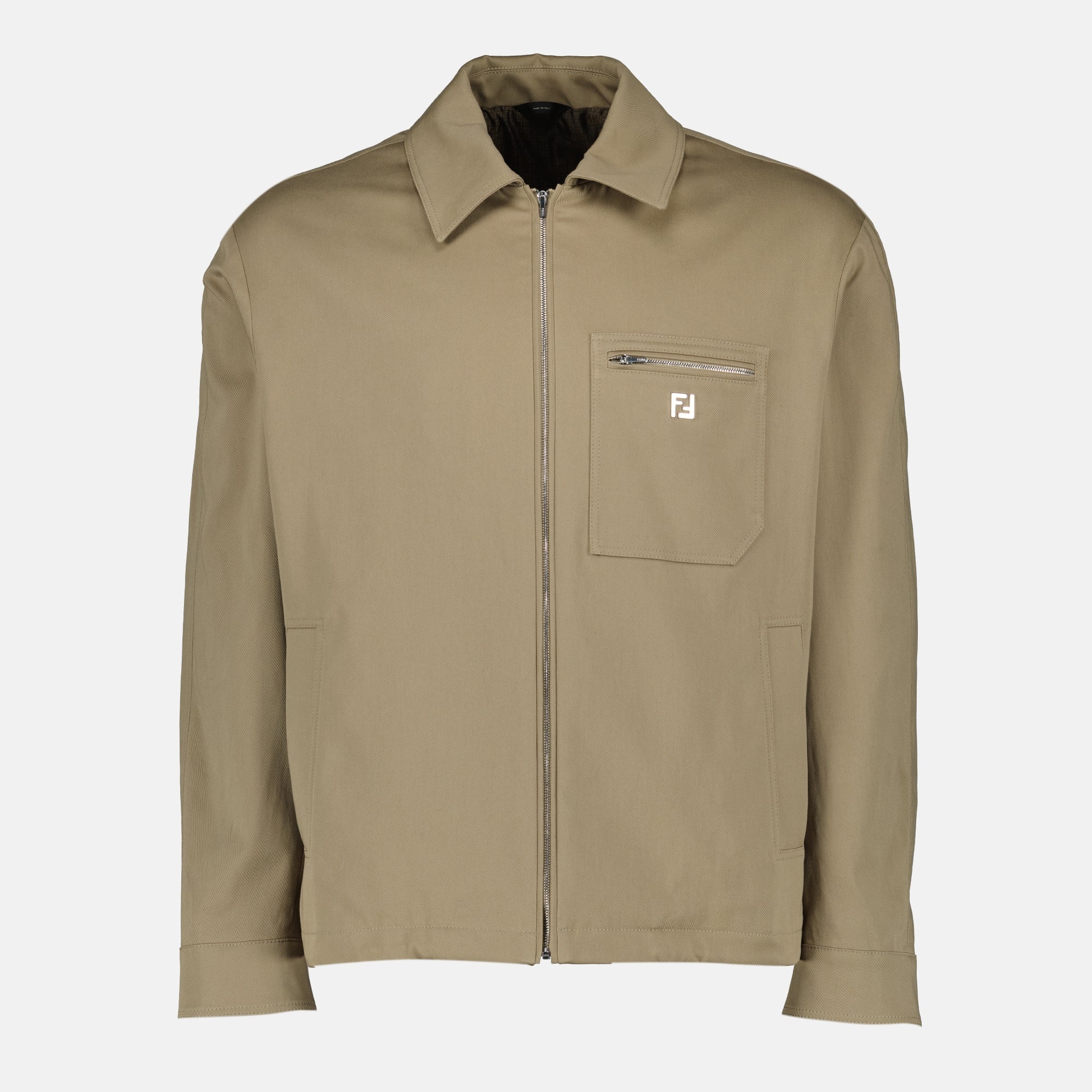 Image de l'article Blouson en coton de la marque Fendi pour Homme - Saison Automne-Hiver 2025 - Vue de Face