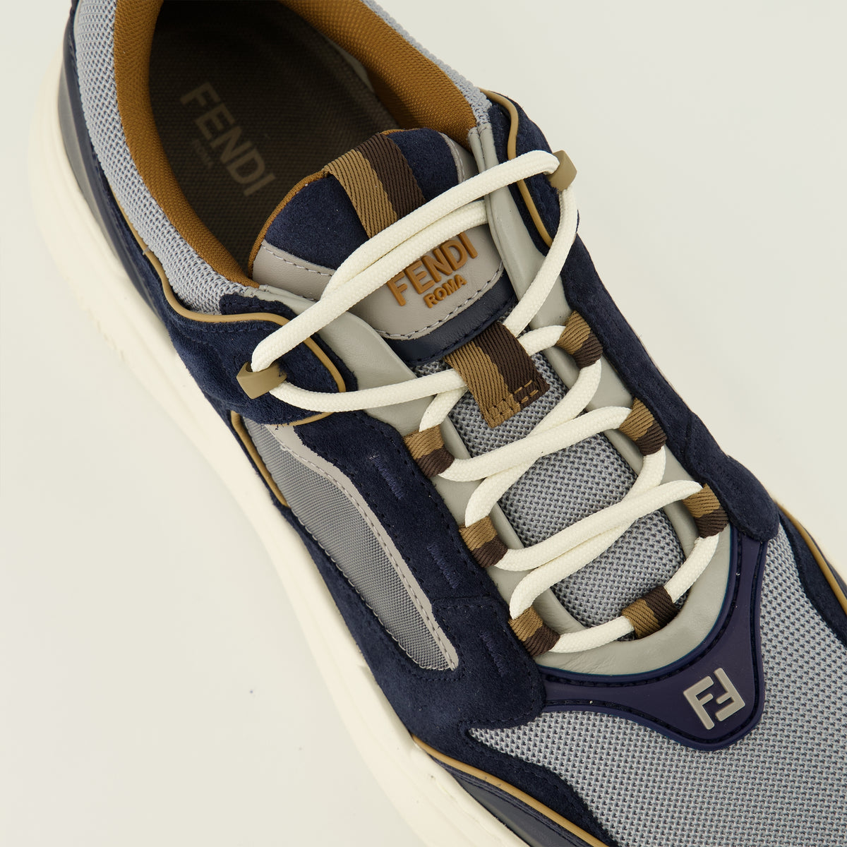 Baskets Baskets Fendi Force bleu marine Fendi Bleu foncé Homme